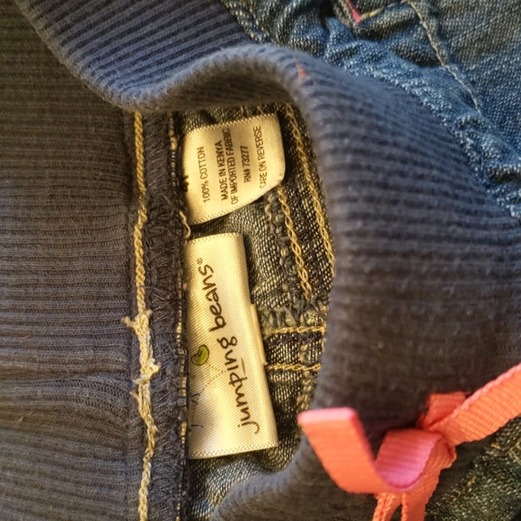 Jumping Beans crop jean pant with elastic waist size 4 - Picture 2 of 4